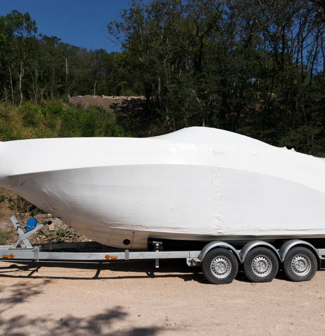 boat being transported